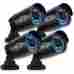 00021 Night Owl Security Cameras Bullet 4pk 720p Hd With 100 Ft Of Vision Low Lux 733281100021