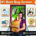 32x34 Bugscreen Magnetic Screen Door Instant Quick Install Mesh Curtain Comes With Auto Clos