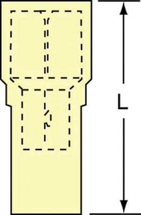 Mni10-250dfik-nyloninsul 3m Mni10-250dfik Buttedseam Femdisc With Interlocking Barrl - Pack Of 500