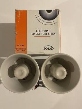 Solsd20w Ademco Solex / Dsc Sd20w Dual Tone Siren 20 Watt Lot Of 2. Mint
