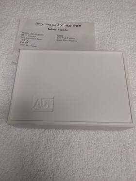 875938 Adt New Ademco Honeywell Alarm Rx7 Indoor Sounder Siren