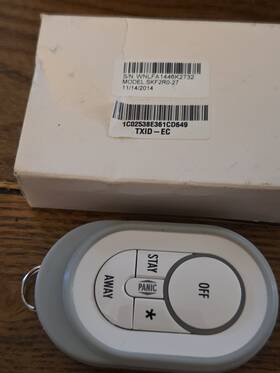 Adt Wnlfa1446k2732 Life Shield Keyfob Remote Control Wireless Home Security Model Skf2r0-27