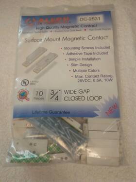 Dc-2531 Aleph New Ademco Honeywell Adt Alarm Wg Wide Gap Contacts
