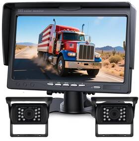 Ip69 Allruby 762849491172 Backup Camera Monitor Kit 7 Inch Hd 1080p Waterproof Rearview Revers