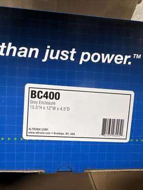 Bc400 Altronix Ul Recognized Nema Enclosure For Batteries/power Supply New