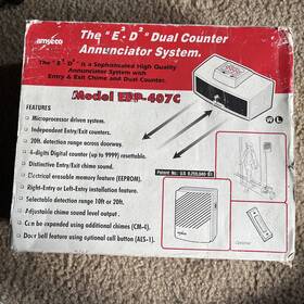 Ebp-407c Amseco 4130015 Potter Door Annunciator With People Counter 2 Way System