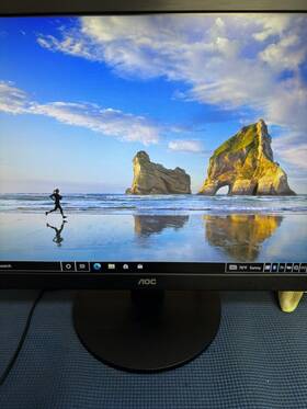 E2470swhe Aoc Lcd Flat Monitor 23.6 Inch Fhd 1920x1080 Resolution Black