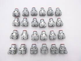 Sg3838 Arlington 24 Pack 3/8 Inch Twin Duplex Saddle Grip Connectors