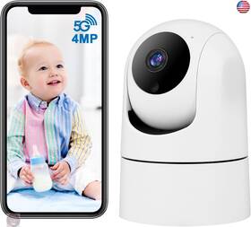 Bl-163k Blessfly 4mp Indoor Cameras For Home Security 2.4/5g Wifi Baby/dog Monitor With Phone