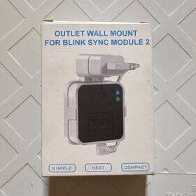Blink B08nfsw849 Outlet Wall Mount Sync Module 2 White 3 Pcs Tools Free Cord Arrangement