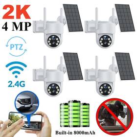Sc21 Camcamp Home Security Camera Wireless Outdoor 4mp Solar Wifi Ptz Ip 4pack