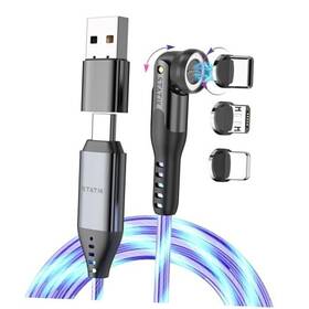 Curv Group Llc 810024055173 Globright 360 Pro Magnetic Charging Cable 2nd Gen 3ft 1 Led Glow