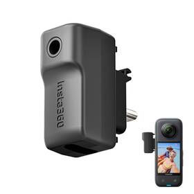 Cynova 795501205404 External Microphone Adapter For Insta 360 X3 Camera Type-c And Black