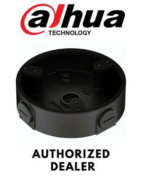 Dh-pfa136-b Dahua Junction Box Black For Dome Ip Cameras Security Accessory