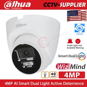 Ipc-hdw2449t-s-pv Dahua Wizsense 4mp Sound Light Alarm 2way Talk Ip Camera Lot