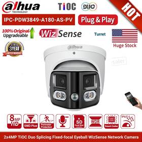 Ipc-pdw3849-a180-as-pv Dahua Ipcpdw3849a180aspv Ip Camera 8mp Panoramic 2-way Talk Tioc Poe Smd4.0