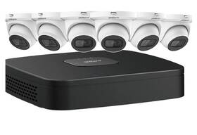 N484e62s Dahua 8ch Nvr Kit With 6 4mp Starlight Mini Eyeball Cameras