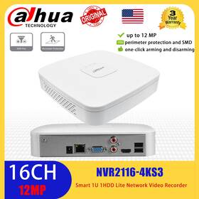 Nvr2116-4ks3 Dahua 4pcs 12mp 16ch Ai Nvr 20 Tb 1 Sata Network Video Recorder Smd