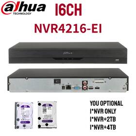 Nvr4216-ei Dahua Ai 16ch Nvr 4k Wizsense Ip Network Video Recorder 2tb 4tb Hdd