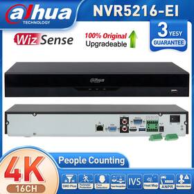 Nvr5216-ei Dahua 4k Ai Nvr 16ch 16poe/no Poe 2sata Wizsense Video Recorder Face Recognition