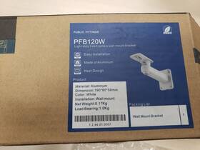Pfb120w Dahua - Light-duty Fixed Camera Wall Mount Bracket