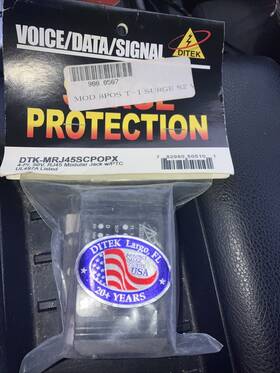 Dtk-mrj45scpopx Ditek Dtk-4pruv 4 Pair 4-pr 50v Terminal Strip 66 Block Modular Jack Ptc