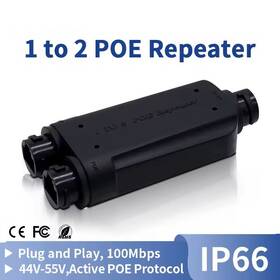 Diysecuritycameraworld Fspoe101 Outdoor Poe Extender 1 In 2 Out With 100mbps Up To 30w