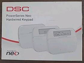 Hs2icn Dsc Powerseries 128-zone Icon Hardwired Keypad Blue Lcd Display
