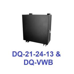 Dq-21-24-13 Dvrlockbox And Dq-vwb Nvr/dvr Security Lockbox Vertical Wall Bracket