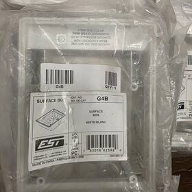 Edwards Signaling 793016025920 Est G4b Surface Back Box White. Nib