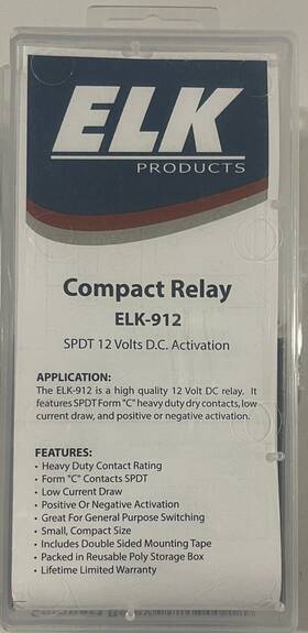 Elk-912 Elk 762158009129 Products Compact Relay Spdt 12 Volts D.c. Activation