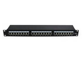 S-c-patch24-cat6-ftp Ens 24 Ports Cat6 Shielded Patch Panel 1u 19 Inch Metal Housing
