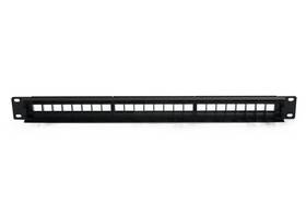 S-c-patch24-unsd Ens 24 Port Blank Keystone Patch Panel Wallmount Or Rackmount Cat6 Network