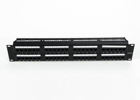 S-c-patch48-cat6-2u Ens 48 Port Keystone Patch Panel Wallmount Or Rackmount Cat6 Network