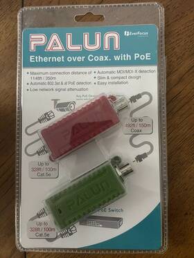 Palun01 Everfocus Palun Ethernet Over Coax With Poe Elevator Control