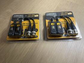 Evbln910g0p001 Evertech 2 Packs Of Pairs 8mp Video Audio Power Passive Balun Data Transmitter -new