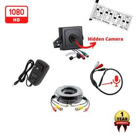 Sch3721mic050b Evertech 1080p Hd Pinhole Lens Hidden Spy Security Camera With Cctv Microphone Kit