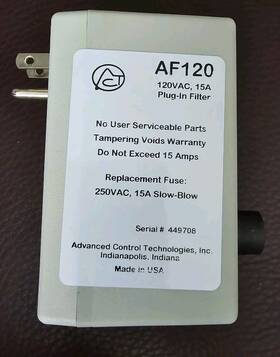 Af120 Filter Advanced Control Technologies Pcc 120vac 15a Plug-in