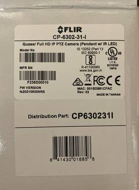 Cp-6302-31-i Flir 6302-31-i 2 Megapixel Outdoor Network Ir Ptz Camera 30x Lens