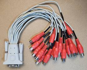 Geovision 020-20820-006 Original 16ch Dvi-i Dual Link Audio Cable For Gv-1480/gv-1240 Dvr