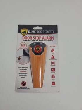Algdds1000w Guard Dog Door Stop Woodgrain Wedge Alarm