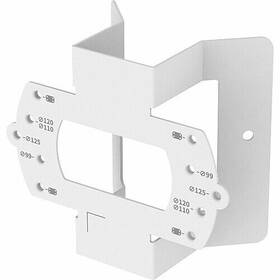 Sbd-140kmb Hanwha Stainless-steel Corner Mount Adapter White