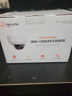 Qnv-c9083r Hanwha Techwin 4k Outdoor Vandal Dome Ai Camera With Vari-focal Lens