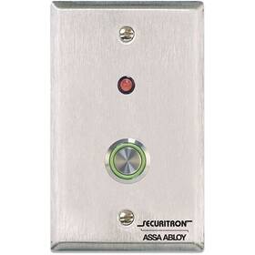Pb4l-2 Hes Pb4l Series Push Button Dpdt Momentary Single Gang Green Illuminated