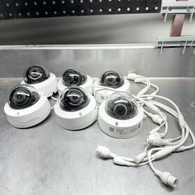 Ds-2cd2135fwd-i Hikvision C Lot Of 6 3 Mp Ip Dome Camera Poe White Untested