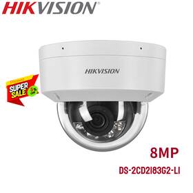 Ds-2cd2183g2-li Hikvision 8mp Mic Ip Camera 4k Dome H.265 Poe Hybrid Light Ir