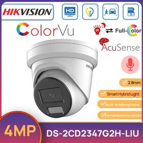 Ds-2cd2347g2h-liu Hikvision Original 4mp Hybrid Light Colorvu Camera Mic 2.8mm