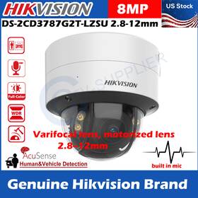 Ds-2cd3787g2t-lzsu Hikvision 8mp 4k Colorvu 2.8-12m Motorized Ip Camera Ik10 Lot