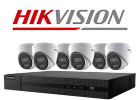 Eki-k82t46c Hikvision 8-channel 8mp Nvr With 2tb Hdd And 6 4mp Turret Camera Kit