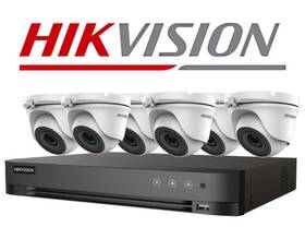 Ekt-k82t26 Hikvision 8-ch 4mp Dvr 2tb Hdd And 6 2mp Ir Turret Camera Kit